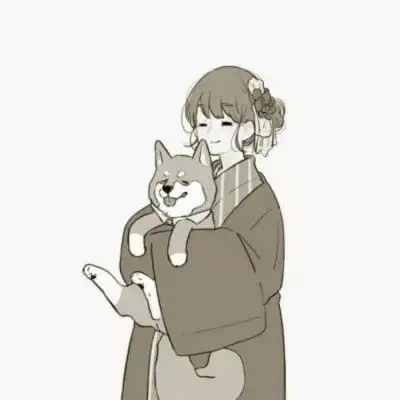 情头动漫一男一女分开不敌你满目柔情

