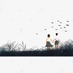 水墨风情侣主题插画边框素材图片免费下载高清psd千库网图片编号10771633
