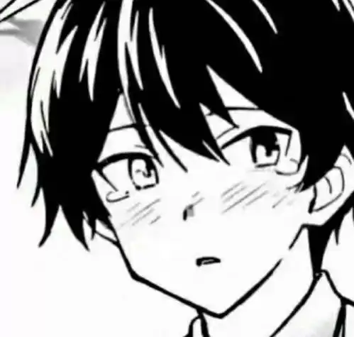 拔刀斩樱落黑白动漫男头
