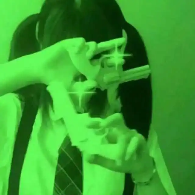 情侣头像绿色情头
