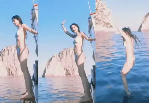 angelababy晒性感比基尼照,干瘪身材遭嘲讽难怪晓明要离婚

