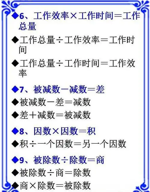 小学数学公式大全小升初全靠它,家长快帮孩子收着
