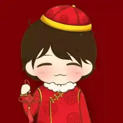 新年喜庆情侣男女微信头像
