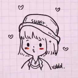 动漫简约女头可爱呆萌简单韩系女头
