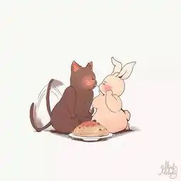 呆萌情侣头像
