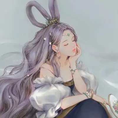 唐崎夜雨二次元手绘唯美插画自卡通动漫头像我要个性网
