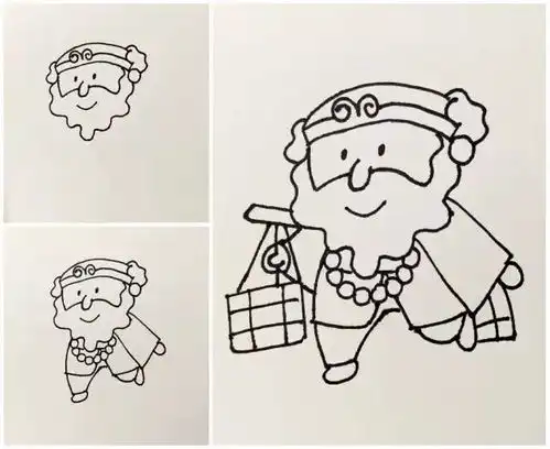 唐僧师徒简笔画
