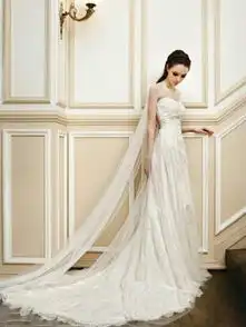 超显气质的欧美婚纱图片女生每个女孩心里都有一个婚纱梦
