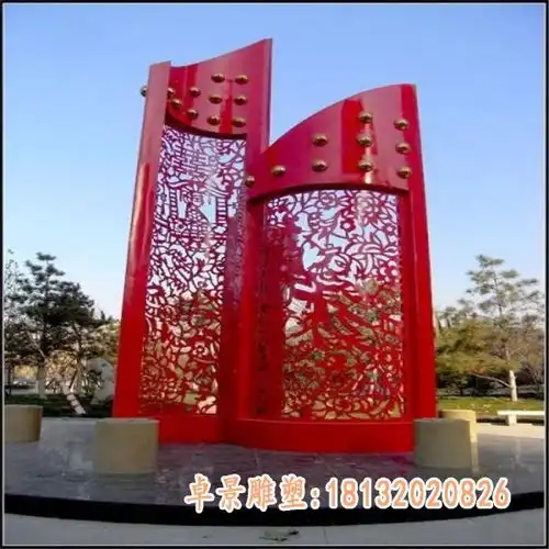 不锈钢自行车运动人物剪纸雕塑大同剪纸白钢雕塑定制厂家
