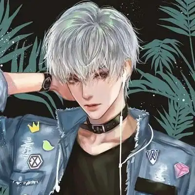 抖音网红动漫情侣头像一男一女寄我阳光与你温暖
