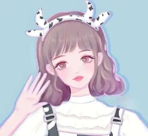 可爱短发女孩头像
