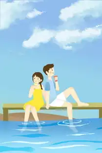情侣旅游清新卡通背景图片素材psb格式下载其他大全
