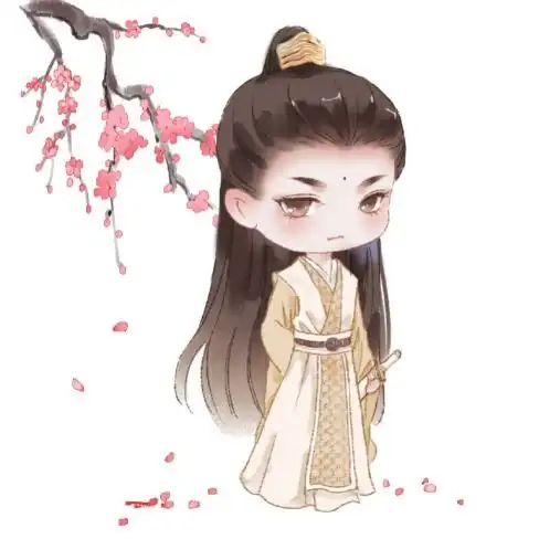 超可爱q版古风动漫头像奶茶是大孩子喝的,今天我喝旺仔牛奶
