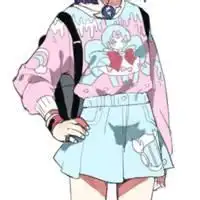 呆萌动漫女生qq头像
