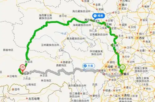 现在重庆到西藏自驾游要开多久啊路线大概是怎样呢
