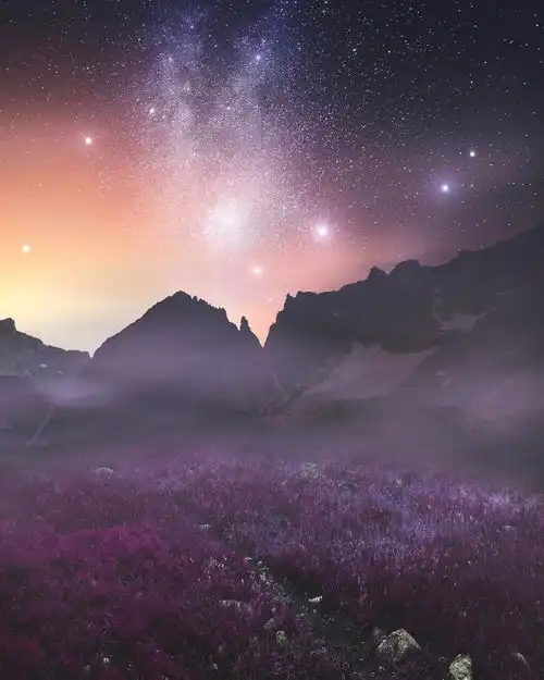 天空夜景摄影照片欣赏
