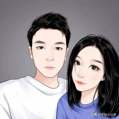 你的头像该换了,真人照片变漫画,2022年轻时尚情侣头像
