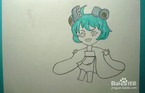 王者荣耀蔡文姬怎么画
