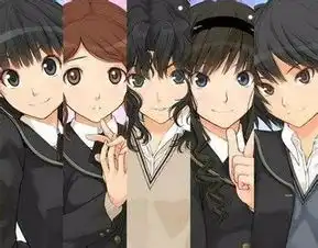 五个动漫女孩一张图片学生
