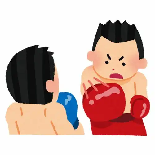 拳击比赛泰拳打拳自由搏击卡通插画免扣素材手绘png13插画运动比赛健身
