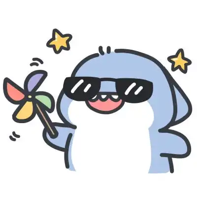 夏日小鲨鱼卡通头像
