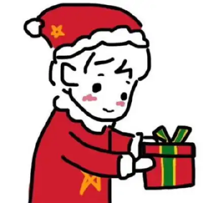 林弦一对两张可爱圣诞节简笔画卡通动漫头像我要个性网

