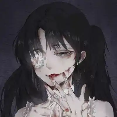 丧头像女动漫嗜血特别颓废丧的女生头像
