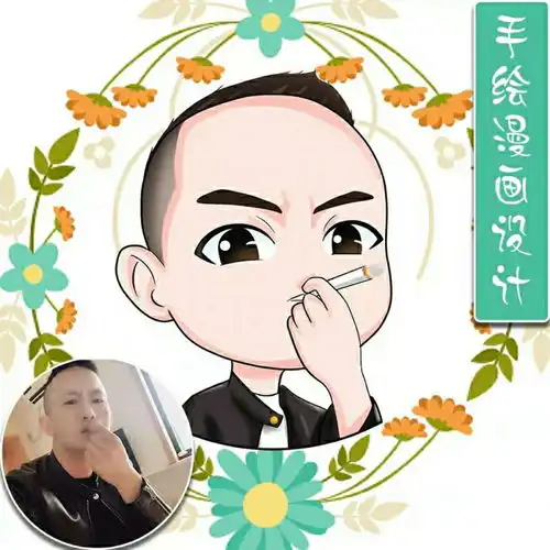 q版手绘头像设计情侣真人照片画卡通人物形象logo动漫画像定制作
