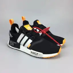 阿迪达斯adidas三叶草情侣跑鞋nmdr1boost联名经典缓震男女运动鞋休闲跑步鞋
