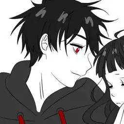 情侣头像动漫一男一女
