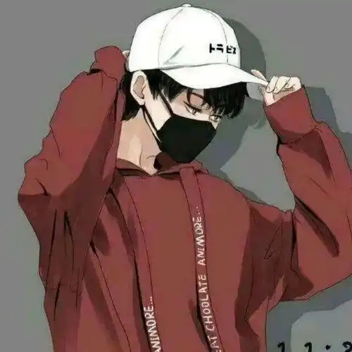 手绘二次元男生头像
