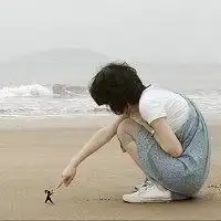 海边情侣头像一对两张微信头像图片大全
