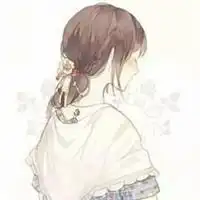 卡通头像女背影或侧面微信头像图片大全
