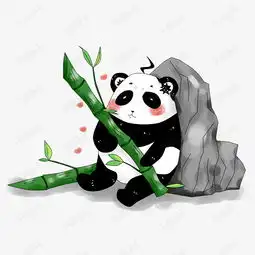 卡通厚涂原创手绘可爱国家动物国宝熊猫插画png素材图片免费下载高清psd千库网图片编号11356794
