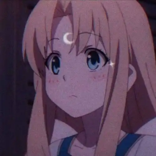 谁认识这个动漫女生嘛黄头发蓝眼睛
