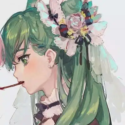 一对两张的超级可爱的动漫闺头
