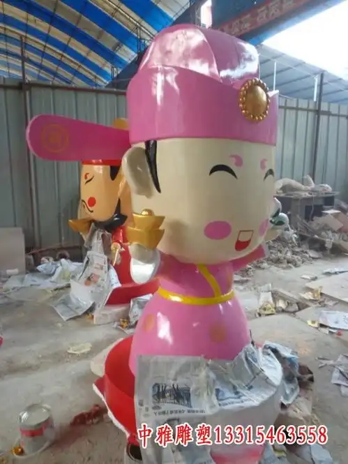 财神爷玻璃钢雕塑济南财神玻璃钢雕塑生产厂家中雅雕塑
