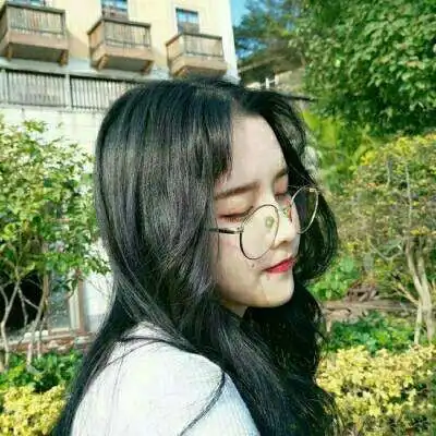 绿色的小清新女头qq头像青春校园小清新图片
