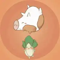一猪一白菜情侣头像猪拱白菜卡通头像图
