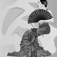 白色扇子古风头像古代男生手拿扇子唯美头像图片
