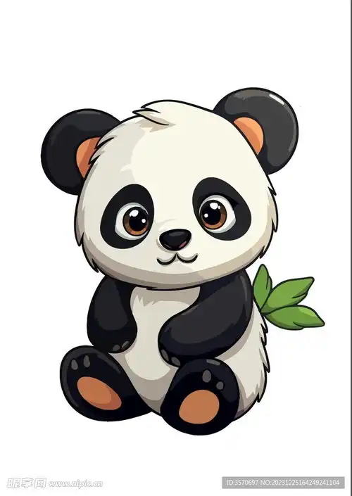 可爱卡通大熊猫图片设计图
