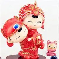 结婚头像情侣卡通卡通婚礼情侣头像一对
