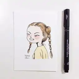 彩铅卡通人物那么可爱,你会画吗
