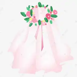 可爱简约花环头纱婚纱女孩新娘素材图片免费下载高清psd千库网图片编号11861642
