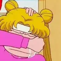 伤心哭泣女生卡通头像可爱萌萌微信头像图片大全
