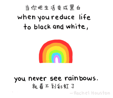 英文小漫画每天都是新开始新学期,smile
