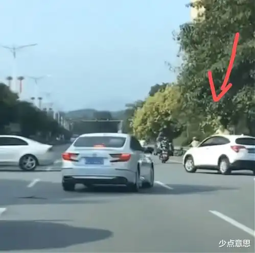 江门女司机开车在路上兜圈还走s型,称只想甩掉车顶那个男人
