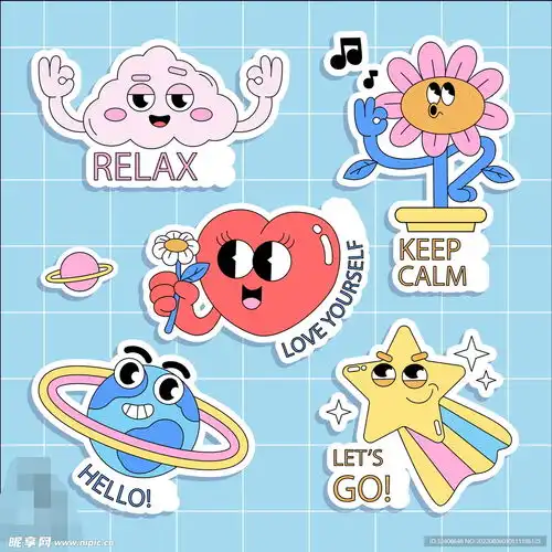 潮流卡通插画设计图卡通设计
