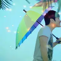 超完美情侣头像非常有默契的一对男女
