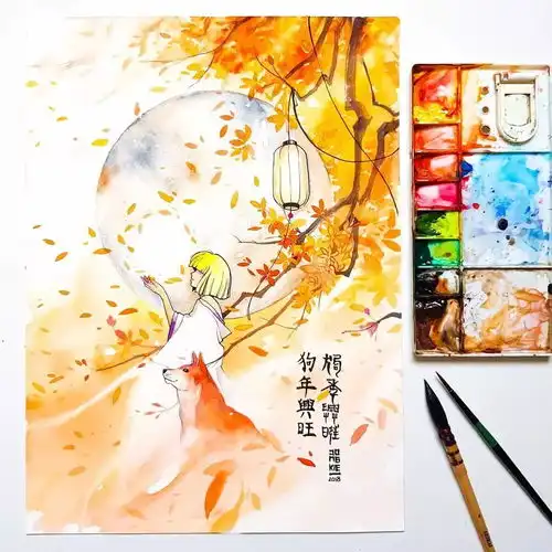 一直火到现在的水彩野生动物自带异想天开的触感,美炸了
